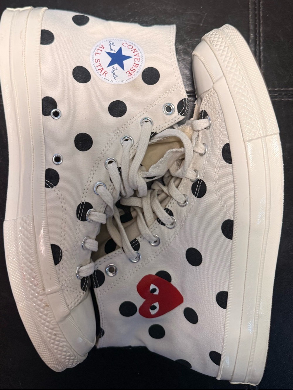 Converse Comme des Garçons x Chuck 70 Hi Polka Dot Men’s Size 11Sneakers 157251C